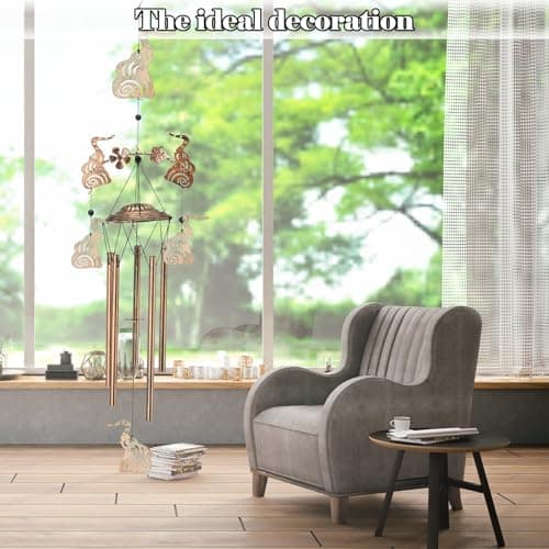 Wind Chimes for Outside Garden Decor - Elephant Decorations Wind Chimes, Birthday Gfits for Women, Mom, Grandma, Memorial Gifts, Housewarming Gifts, Yard or Patio Deals - Thumbnail 5