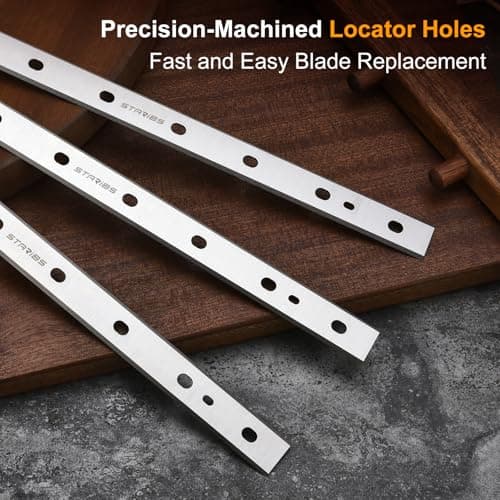 STARIBS 13-Inch Thickness Planer Blades for DeWalt DW735 DW735X Planer, Replacement DW7352 HSS M2 Woodworking Knives- Set of 3 - Thumbnail 3