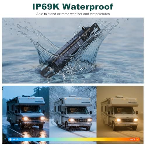 Rvsisytm 1080P Solar Wireless Backup Camera with 5in Monitor, 5000mAh Rechargeable Battery and Solar Panel, IP69K Waterproof, IR Night Vision, Support 2 Cameras, for Car, RV, Trailer, Camper (0092) - Thumbnail 3