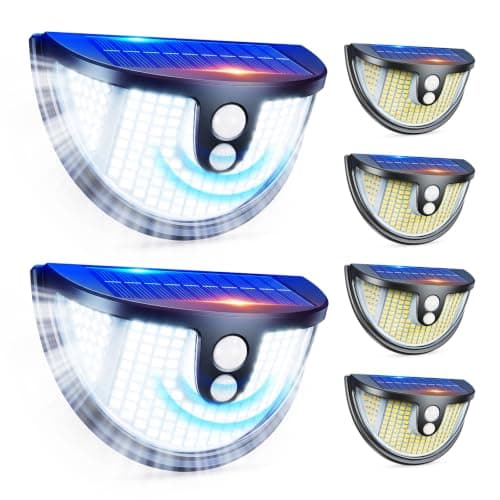 Solar Motion Sensor Lights Outdoor, 151 LED Super Bright Solar Lights 270° Angle,Wireless Security Wall Light with 2 Lighting Modes, IP65 Waterproof Solar Powered Fence Lights for Patio,Yard,Walkway - Image 1