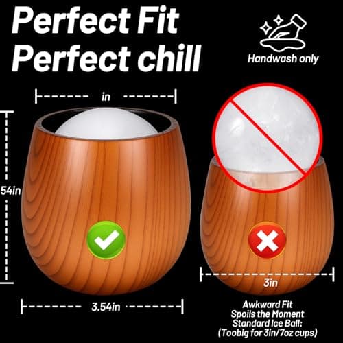 Wooden Whiskey Glass Gifts For Men - Charred Wood Bourbon Whiskey Glasses,Charred Old Fashioned Glass, Bourbon Gift for Dad or Boyfriend on Father's Day, Birthday, Christmas, Thanksgiving (2 Pack) - Thumbnail 2