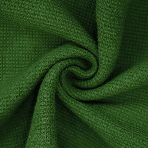 Gnvviwl Men's Casual Polo Shirts Classic Button Basic Short Sleeve Waffle Solid Fit Golf Tees Stylish Tops Green - Thumbnail 6