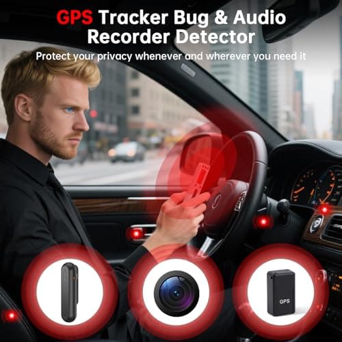 Hidden Camera Detector, Spy Camera Finder, RF Signal Scanner, 4 Modes GPS Tracker & Bug Detector, Portable Spy Device Detector for Hotel,Car,Office,Bathroom,Airbnb and Travel Security - Thumbnail 2