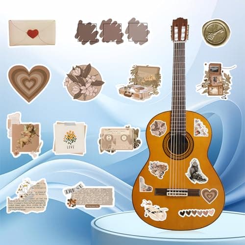 120Pcs Vintage Stickers, Waterproof Scrapbook Aesthetic Sticker for Daily Planner, Water Bottles, Handbook Junk Diary Stickers, Adults Scrapbooking Journaling Supplies DIY Paper Crafts - Thumbnail 5