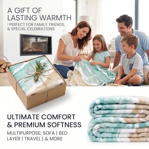 Nxchptr1 Throw Blanket Birthday Gifts for Boyfriend, Gift for Him, Soft Lightweight Cozy Romantic Wedding Anniversary Valentines Decorations for Home Bed Couch 50'' x 60'' - Thumbnail 3