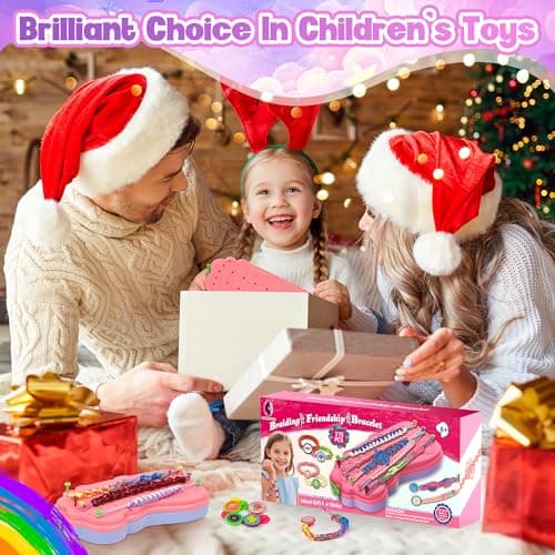 yiwaga Bracelet Making Kit for Girls, Arts and Crafts for Kids Ages 8-12, Friendship Bracelet Kit, Bracelets String Maker Toys Set Gifts for Kids 6 7 8 9 10 11 12+ Years Old, Chirsmas Birthday - Thumbnail 3