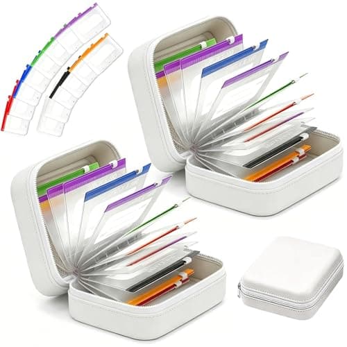 NeLiangIA 2 Pack Off White Waterproof Pill Organizer, Large Capacity Travel Pill Organizer with 14 Color Pouches, Pastilleros para Medicamentos, Travel Medicine Organizer for Family Sharing