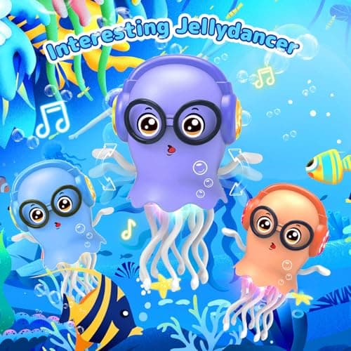 Zonopy Baby Toy Jellydancer, Crawling Jellydancer Tummy Time Toy Kids Fidget Toy for Girls 3-6 Boys 6-12,Magic Dancing Loud Music Crawling Toys for 3 4 5 6 7 8 Year Old Children Birthday Gifts - Thumbnail 2
