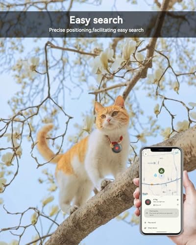 Dog Tracker Tag 2 Pack, Bluetooth Pet Tracker for Dogs with Collar Holder, Works with Apple Find My and Android Find Hub, Waterproof Anti-Lost Dog Tag Tracker for Collars - Thumbnail 3