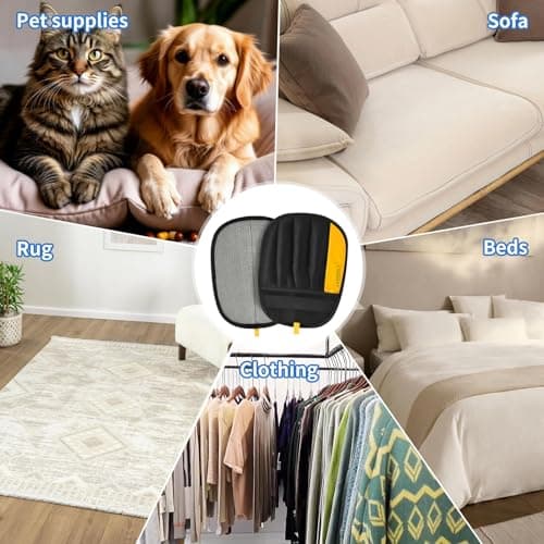 Upgraded Electrostatic Pet Hair Removal Glove for Dogs & Cats 5-Finger Magic Brush Design Reusable Hair Remover for Couch, Carpet, Car Seat, Laundry & Clothing Quick Cleaning Tool for Pet Owners - Thumbnail 4