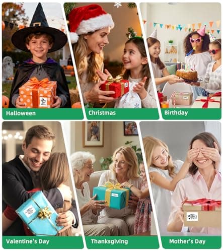 ORGBRO Sticker Printer Machine, X3 Mini Printer Print Pods Portable Thermal Inkless Sticker Maker, 2-3 Inch 300 DPI Bluetooth Pocket Printers for Smartphones, Notes, Journal, Photos, DIY, Kids Gift - Thumbnail 6