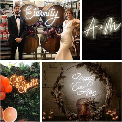 LC Sign Custom Neon Sign, LED Name Signs Customizable for Wedding Events Prom, Personalized Led Neon Light Gifts for Bedroom Wall Decor, Office Coffee Bar Shop Business Signs - Thumbnail 2