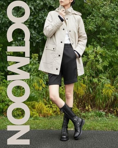 Women’s Lightweight Rain Coat, outdoor coat – Waterproof Raincoat Jacket with Hood, Classic Button-Up Trench Coat for Women, Stylish PU Coated Rain Gear with Detachable Shoulder Decor-（White）XS - Thumbnail 2