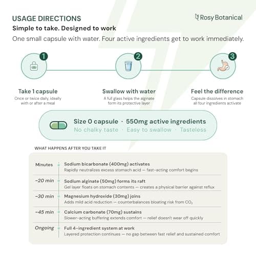 Sodium Bicarbonate Capsules for Digestive Comfort & Alkaline Balance - Aluminum Free Formula, Delayed Release Bicarbonato de Sodio Supplement for Organic Usage - Bicarbonate of Soda Pills 120 Caps - Thumbnail 5
