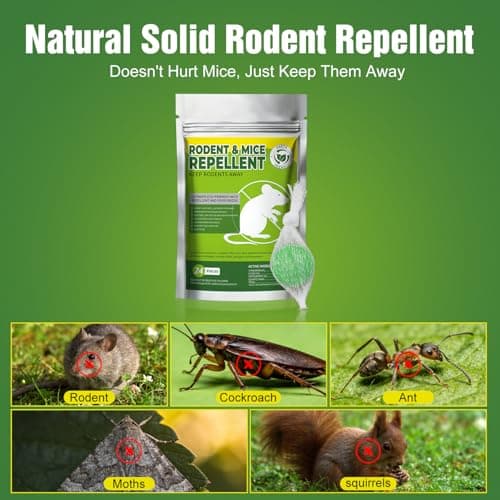 24PCS Mice Repellent Moth Balls Rodent Repeller, Natural Pest Control for Rats Squirrels Insects, Indoor Outdoor Mouse Deterrent, Pet & Family Safe Alternative to Traps & Poison - Thumbnail 3