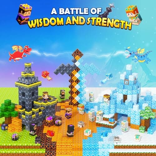 144PCS Magnetic Blocks - Mine Magnet World Chess Set, Magnetic Building Toys Games for Kids Ages 5-7 6-8 8-12, Magnet Blocks Kids Toddler Toys, Ideal Gifts for Boys & Girls Ages 3+ - Thumbnail 4