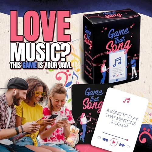 Game That Song - Compete to Play The Best Song! Fun Music Games for Adults and Teens - Great for Music Gifts, Singers, White Elephant Gifts for Adults, Secret Santa, Stocking Stuffers or Karaoke - Thumbnail 5