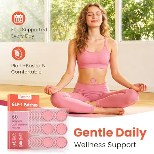 Pacifoo GLP-1 Patches for Women & Men - Natural Ingredients Support with Berberine, Pomegranate, L-Glutamine & Cinnamon, 8-Hour Daily Wear, Plant-Based, 60 Patches 2-Month Supply - Thumbnail 3