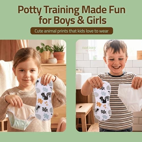 Reusable Potty Training Pads for Toddlers with Stay-Put EcoGrip – Made in EU (Secure Fit 8-Pack), Extra Coverage for Bigger Daytime Leaks, Built for Active Kids, Turn Any Underwear into Training Pants - Thumbnail 5