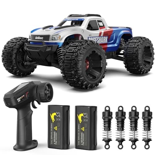 UDIRC Fast RC Cars for Adults, Upgradable 56 MPH, Heavy Duty RC Truck, 4X4 Off Road All Terrain 2.4Ghz RTR 1:16 Remote Control Car, Monster Truck with 2 Rechargeable Batteries for Beginners and Boys - Image 1