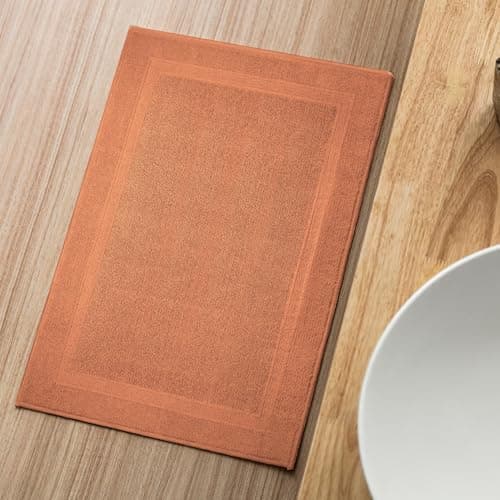 Infinitee Xclusives Premium Cotton Bath Mats for Bathroom – Pack of 2 | 34x22 Inches | Ultra Soft, Super Absorbent, Non-Slip, Machine Washable Mats (Cosmic Sand) - Thumbnail 4
