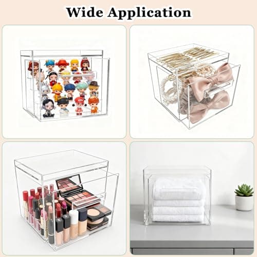 ShinyDew Disposable Facial Towel Holder, Acrylic Container Compatible with Clean Skin Club Towel XL, Clear Storage Box for Bathroom and Vanity Countertop - Thumbnail 6
