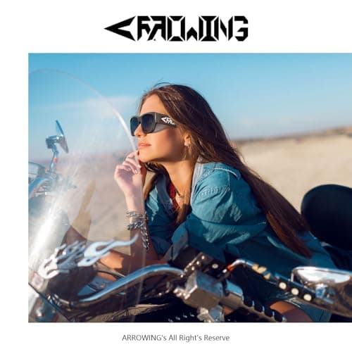 ROCKNIGHT Driving HD Sunglasses Men Polarized UV Protection Cool Black Matte Square Full Frame White Grey - Thumbnail 3