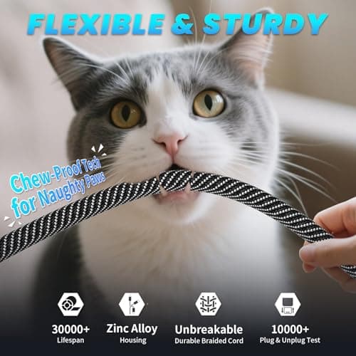 Travel Essentials 240W USB C Cable,4 in 1 Charging Cable Fast Charging Cords with E-Mark Chip,Multi USB Cable for iPhone 16 15 iPad MacBook Pro Air Samsung S25 Switch - Thumbnail 2