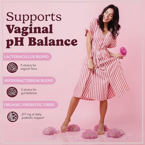 Pretty Privates Vaginal Probiotics for Women - Vaginal Health - PH Balance from a Probiotic Supplement - Not a Suppository - 60ct - Thumbnail 5