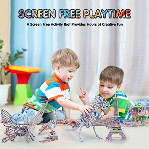 BEARUN 3D Coloring Puzzle Set, Arts and Crafts for Girls and Boys Age 6 7 8 9 10 11 12 Year Old, Fun Educational Painting Crafts Kit with Supplies for Kids, Birthday Toy Gift for Kids - Thumbnail 6