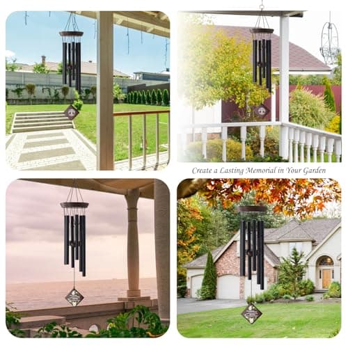ASTARIN Wind Chimes for Outside, Memorial Wind Chimes Sympathy Wind Chimes for Loss of Loved One Tree of Life Memorial Wind Chime Bereavement Condolence Gifts for Loss of Mother Father Husband - Thumbnail 6