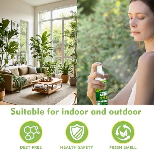 SCENTORINI Citronella Spray, DEET-Free, 6.76 oz (2 Pack), Air Freshener Spray, Plant-Based Essential Oil Spray for Home, Outdoor, Camping, Hiking, Traveling, Fishing - Thumbnail 3