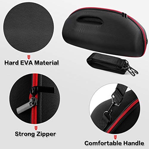 Comecase Hard Travel Case Compatible with JBL Boombox 3/ Boombox 2, Shock-Resistant Carrying Bag with Shoulder Strap & Handle, Water-Resistant, Scratch-Proof Protective Storage Case (Case Only) - Thumbnail 3