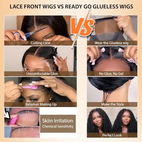 Burmese Curly 250% Density Drawstring Wig 13x4 HD Lace Front Wigs Human Hair Glueless Pre Plcuked Pre Cut Pre Bleached Konts Burmese Curly Wig for Black Women 100% Unprocessed Virgin Hair 20inch - Thumbnail 4