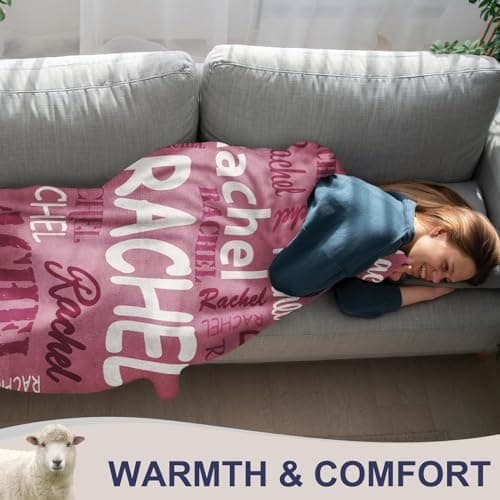 Corissy Ships Next Day, Personalized Blankets and Throws Custom Blanket with Name Customized Flannel Blanket for Kids Christmas Blanket Gifts for Teen Girls Boys - Thumbnail 3