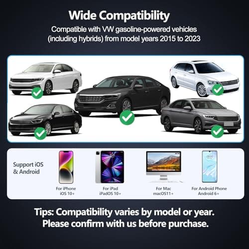 Tabscan OBD2 Scanner Bluetooth Code Reader with Customization Function for VW, Wireless Car Scanner Diagnostic Tool Read and Clear Code with Live Data for Car Owner and Mechanic, Support iOS & Android - Thumbnail 5