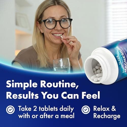 ILIVA Magnesium Glycinate 400mg Triple Magnesium Complex 120 Tablets, Pure Magnesium Glycinate with Magnesium Malate & Magnesium Citrate, Chelated Magnesium for Sleep, Muscle Recovery, Energy Support - Thumbnail 6