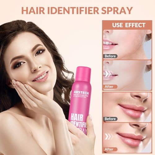 Hair Identifier Spray for Face Shaving Dermaplaning Tool 4 Pack Skin Body Dermaplaning Spray for Women with 16 Face Razor for Face Shaver Hair Removal Kit Excess Hair Dermaplane Razor for Women Face - Thumbnail 6