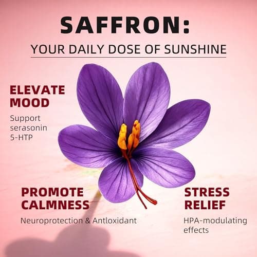 GREENPEOPLE Saffron Extract Supplements Drop - 24-in-1 88.5mg Saffron Extract with Ashwagandha,Black Cohosh & Lion's Mane for Mood&Focus,Stress Relief,Cortisol Reducer,Menopause – Vegan 2FL OZ - Thumbnail 4