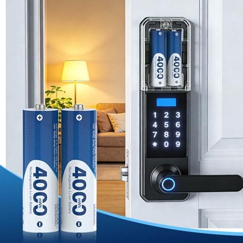 CARRY ANY Rechargeable AA Batteries Lithium 8-Pack 1.5V 4000mWh Long Lasting Double A Batteries with LED Display, Cycle Times Up to 2000 – Fast Charging for Blink Outdoor Cameras & Toys - Thumbnail 5