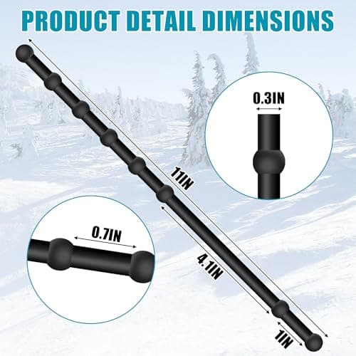 4 Pcs Rubber Guard Strap 11 Inch Ice Auger Blade Protectors High Elastic Auger Cover Strap for Power and Hand Ice Augers Ice Auger Accessories Winter Ice Fishing Accessories - Thumbnail 3