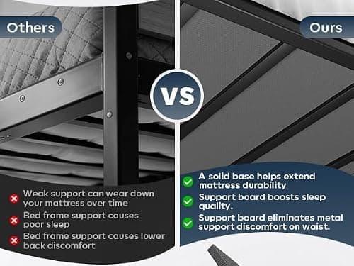 BedBro Bunkie Board King 10mm (76" x 80") – Grey Under Mattress Support, Anti-Sag & Noise-Free, Breathable Low Profile Bed Board for Metal Frame - Thumbnail 2