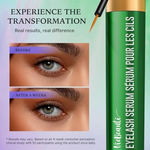 VieBeauti Eyelash Serum for Daily Lash Care, Gentle PGA-Free Lash Conditioning Serum to Support Healthier Looking Lashes, Vegan & Cruelty-Free - Thumbnail 2
