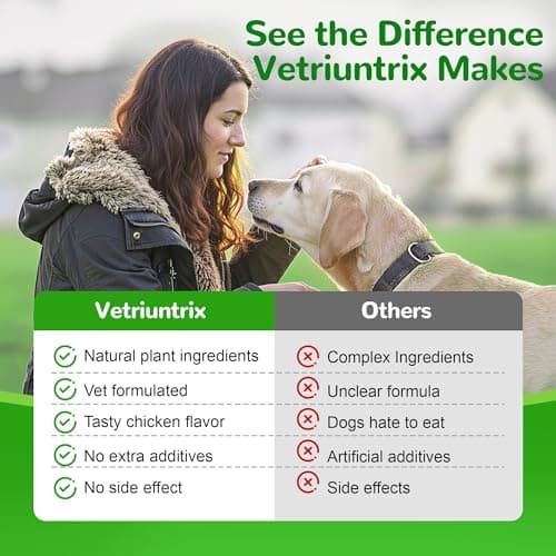 Vetriuntrix Liver Support for Dogs, Milk Thistle for Dogs - Detox, Metabolic, Dog Multivitamin Supplement for Liver and Kidney Support & Immune Health, 200 Soft Chews - Thumbnail 6