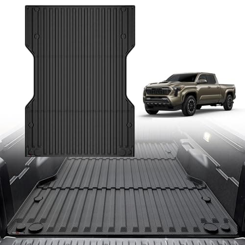 TripleAliners Truck Mat Compatible with 2024-2026 Toyota Tacoma 6FT Accessories, Truck Bed Mat Heavy Duty Custom Fit All Weather Protection TPE Pickup Liner - Image 1