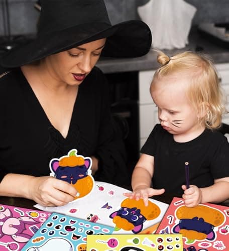 Halloween Party Favors,Halloween Stickers,DIY Crafts Stickers for Kids - Thumbnail 4