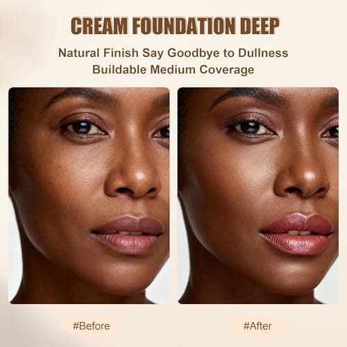 HECI BEAUTY Tinted Foundation Stick, Balm to Cream Foundation with Light to Medium Coverage, Infused with Hydrating Ingredients,Deep, 0.25 oz - Thumbnail 5