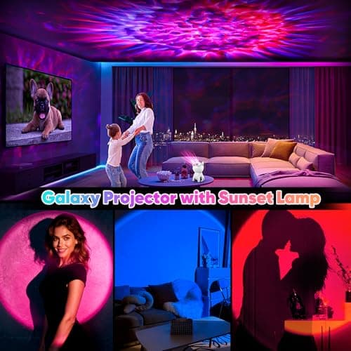 Pedica Galaxy Projector for Bedroom, Night Light for Kids, Nebula Ceiling Galaxy Light Projector with Timer and Remote, Gifts for Birthday, Christmas (Oval) - Thumbnail 5