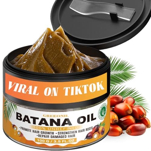 GREEONIL Batana Oil for Hair Growth 100 Percent Pure Cold Pressed Organic Hair Treatment for Women and Men to Repair Dry Damaged Hair and Scalp 3.5 Oz