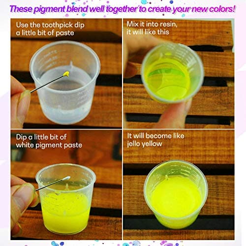 LET'S RESIN Opaque Resin Paste,10 Colors Epoxy Resin Pigment Paste Each 0.35oz,Thick & Highly Concentrated Coloring Pastes, Colorant for Epoxy Coloring, Jewelry, Molds - Thumbnail 6